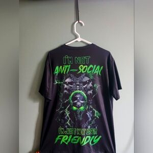 L mens quoted shirts